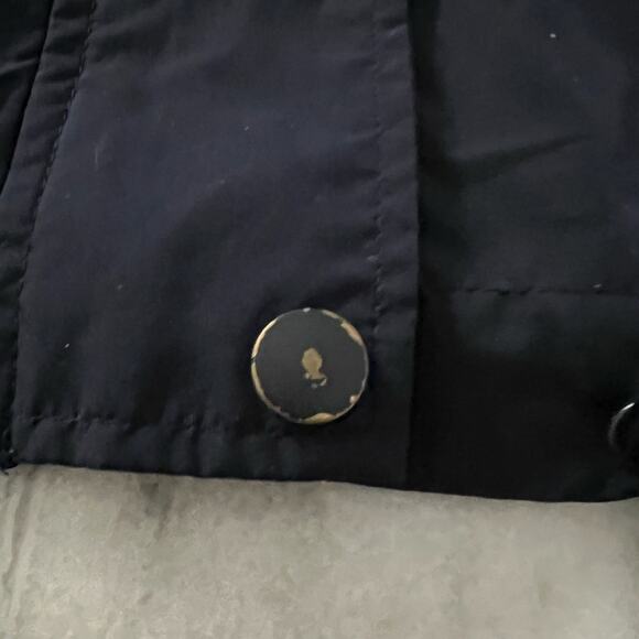 H&M Divided Women’s Blue Hooded Raincoat Windbreaker Size 2 Lightweight Lined - Picture 10 of 11